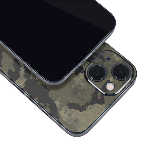 Wood Camo Camouflage iPhone 14 Plus Skin